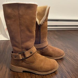 UGG boots with zipper.